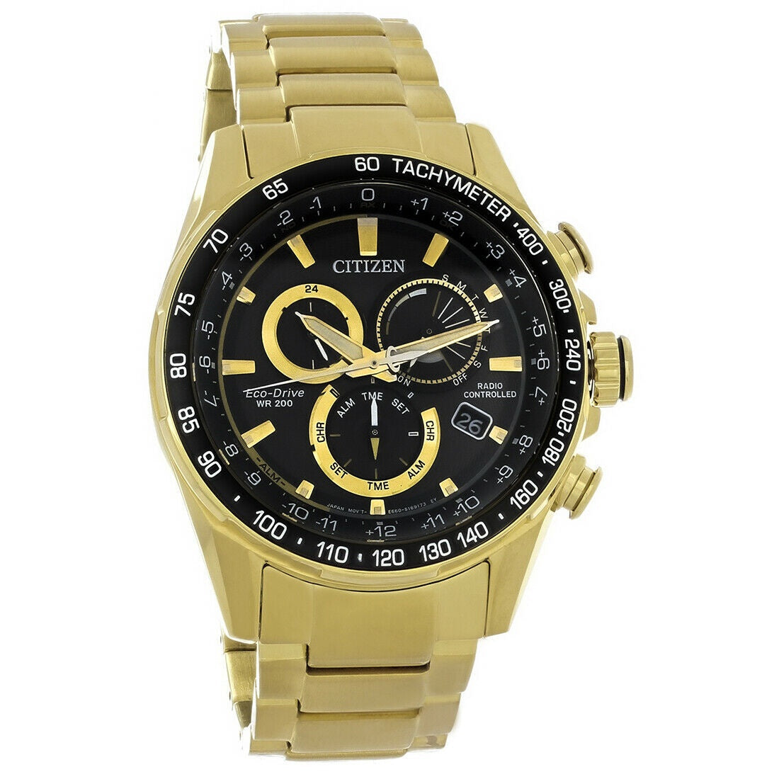 Citizen Men&#39;s CB5912-50E Eco-Drive Gold-Tone Stainless Steel Watch