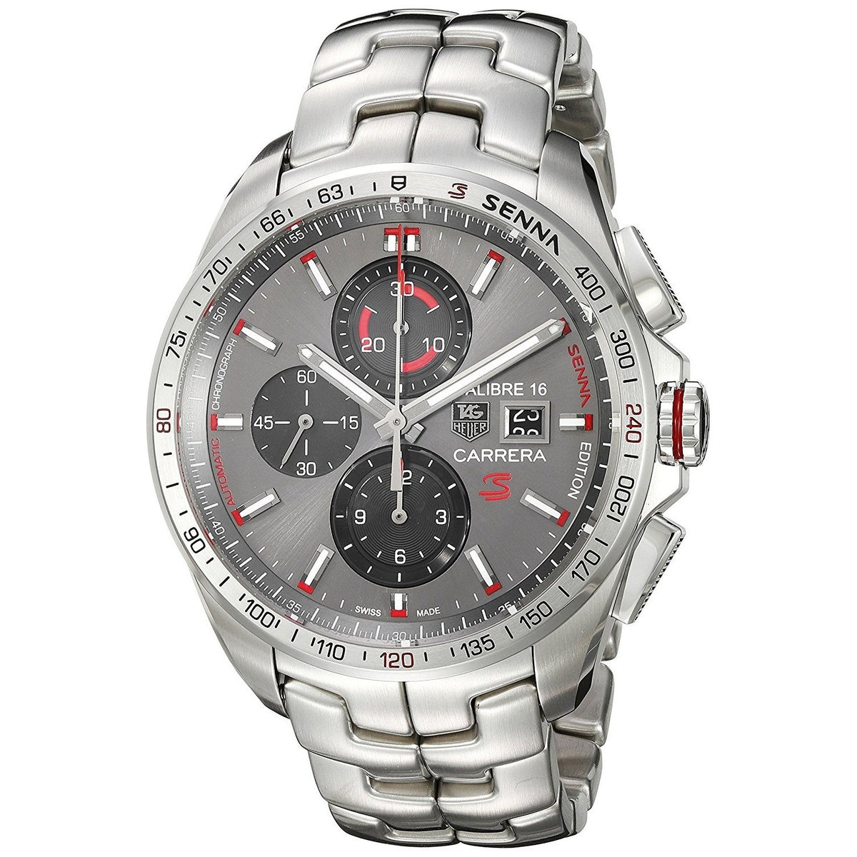 Tag Heuer Men&#39;s CBB2010.BA0906 Carrera Senna Chronograph Automatic Stainless Steel Watch