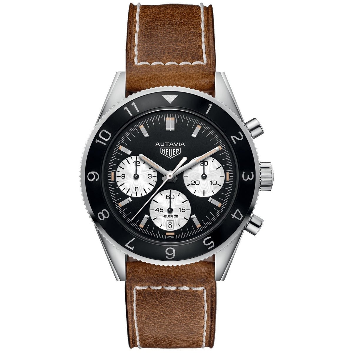 Tag Heuer Men&#39;s CBE2110.FC8226 Heritage Chronograph Automatic Brown Leather Watch