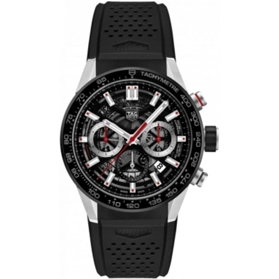 Tag Heuer Men&#39;s CBG2010.FT6143 Carrera Black Rubber Watch
