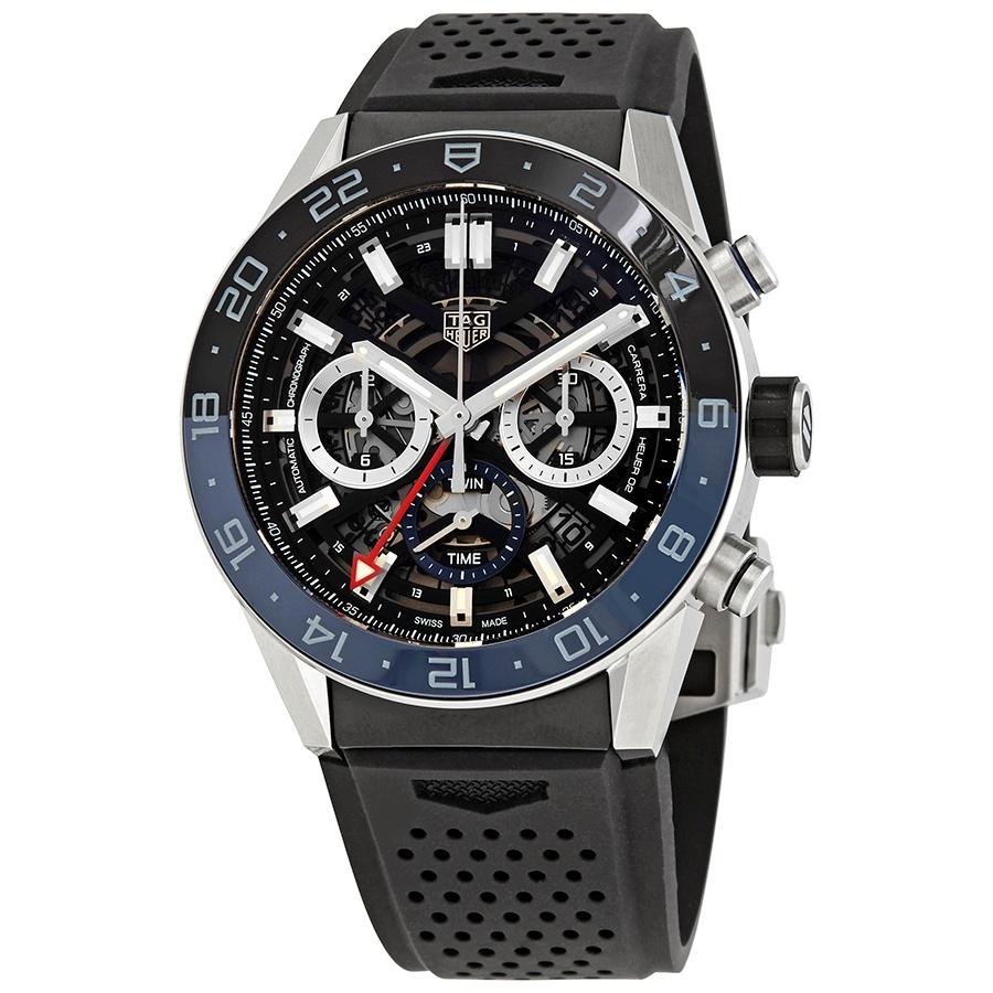 Tag Heuer Men's CBG2A1Z.FT6157 Carrera  Chronograph Black Rubber Watch