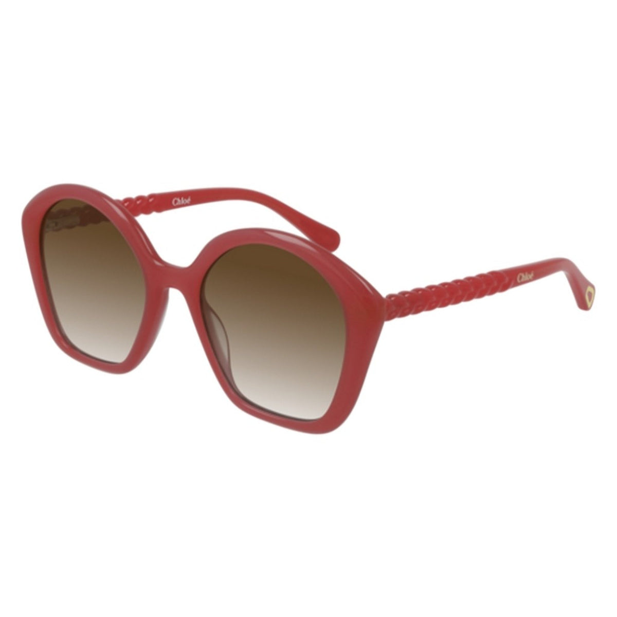 Chloé Kid Sunglasses Spring Summer 2021 Pink Brown CR 39 CR 39 Shiny CC0001S 002