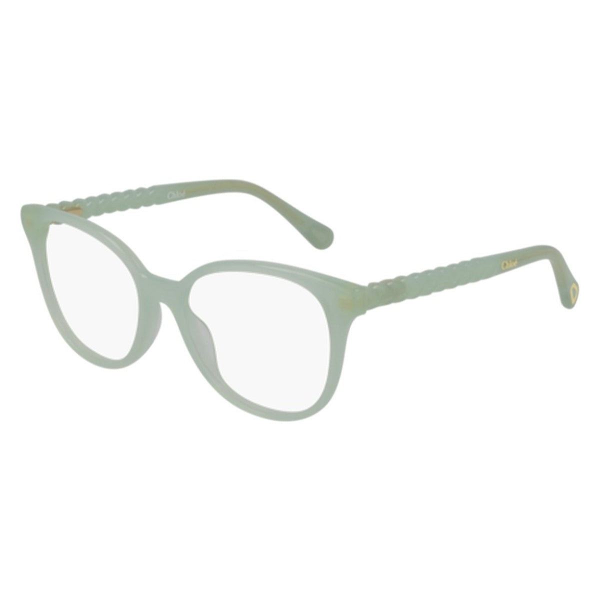 Chloé Kid Sunglasses Spring Summer 2021 Green Transparent Demo Lens Demo Lens Shiny CC0002O 003