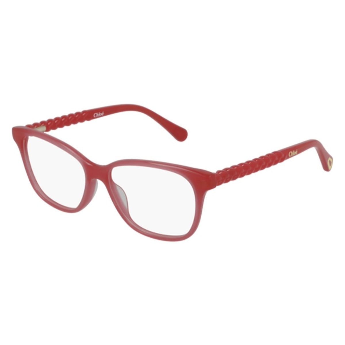 Chloé Kid Sunglasses Spring Summer 2021 Pink Transparent Demo Lens Demo Lens Shiny CC0003O 003