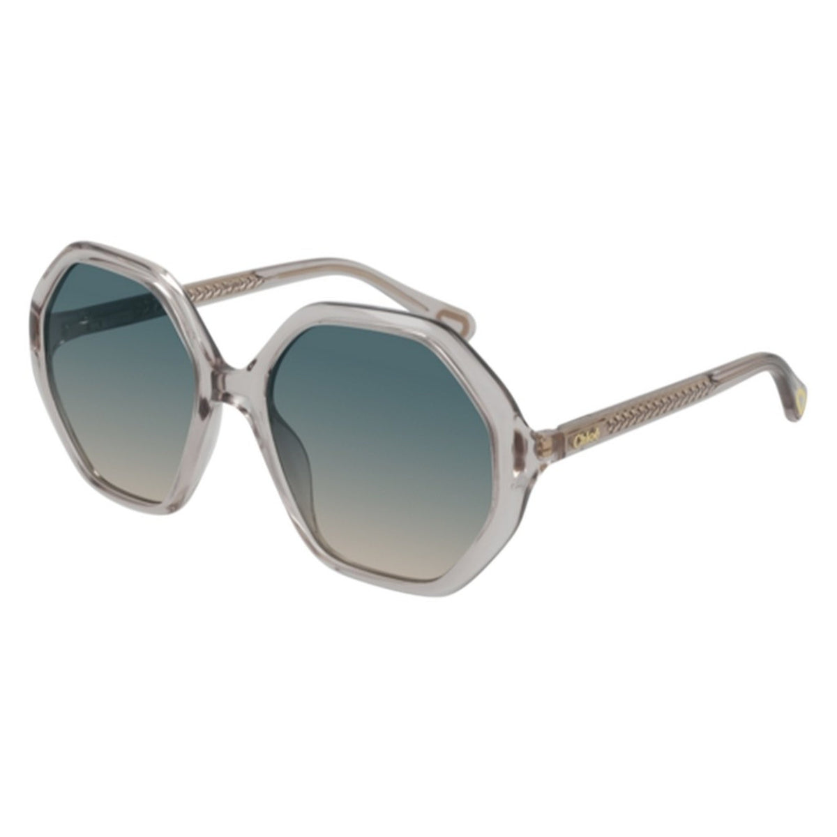 Chloé Kid Sunglasses Spring Summer 2021 Nude Green CR 39 CR 39 Transparent CC0004S 001