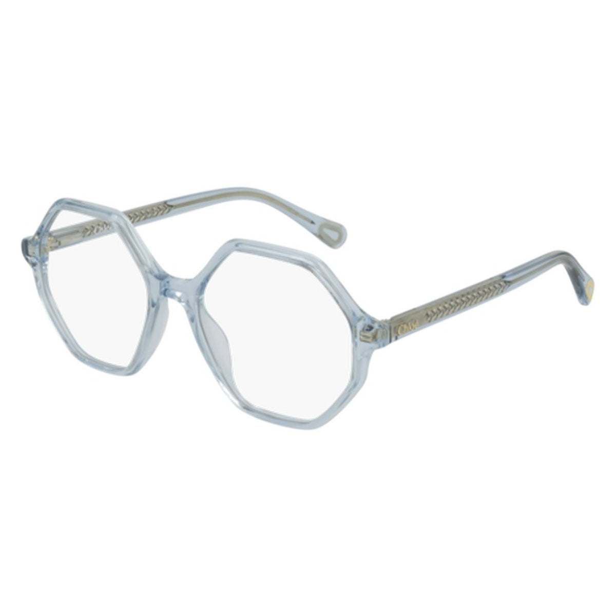 Chloé Kid Sunglasses Spring Summer 2021 Light Blue Transparent Demo Lens Demo Lens Transparent CC0005O 004