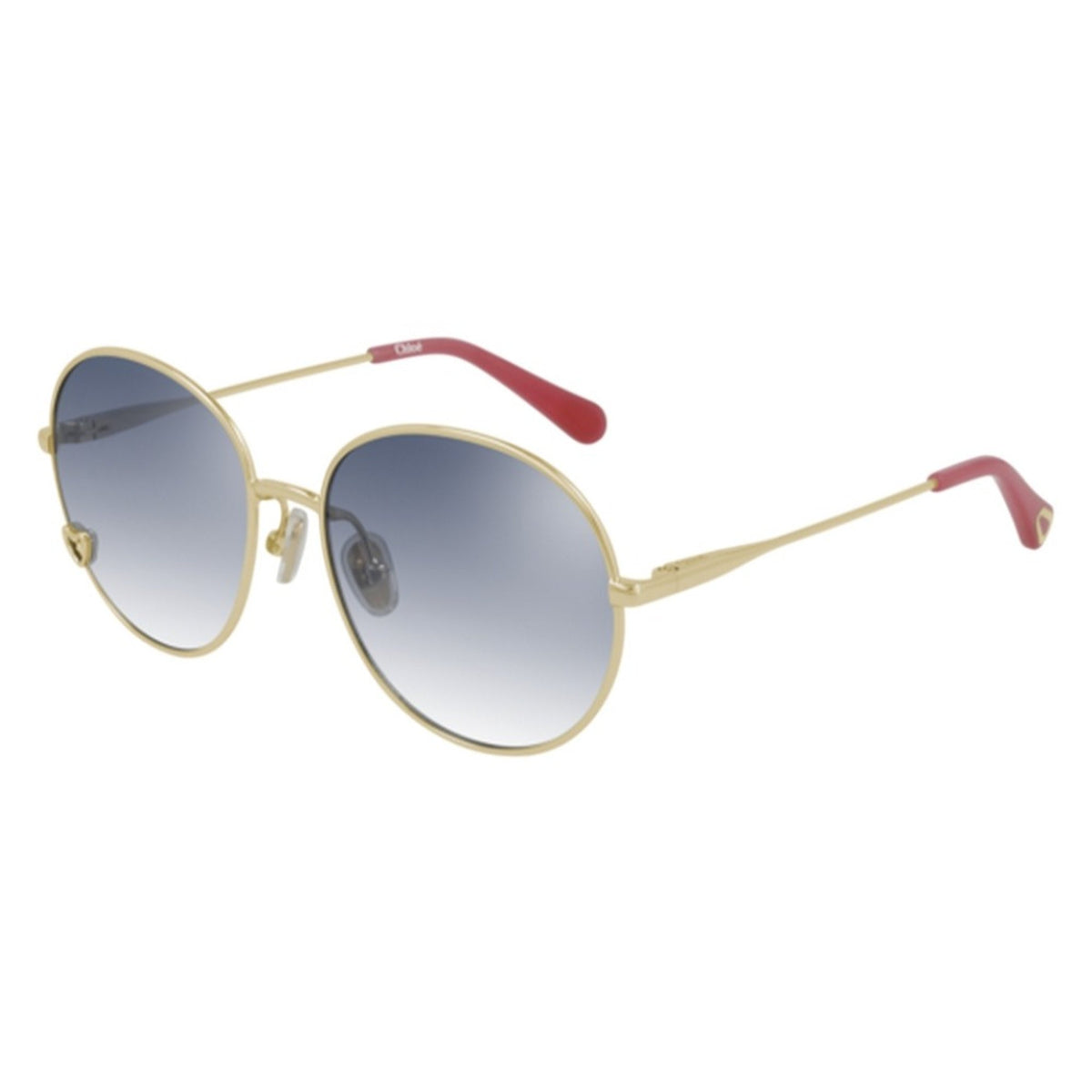 Chloé Kid Sunglasses Spring Summer 2021 Gold Blue Nylon Nylon Shiny CC0006S 002