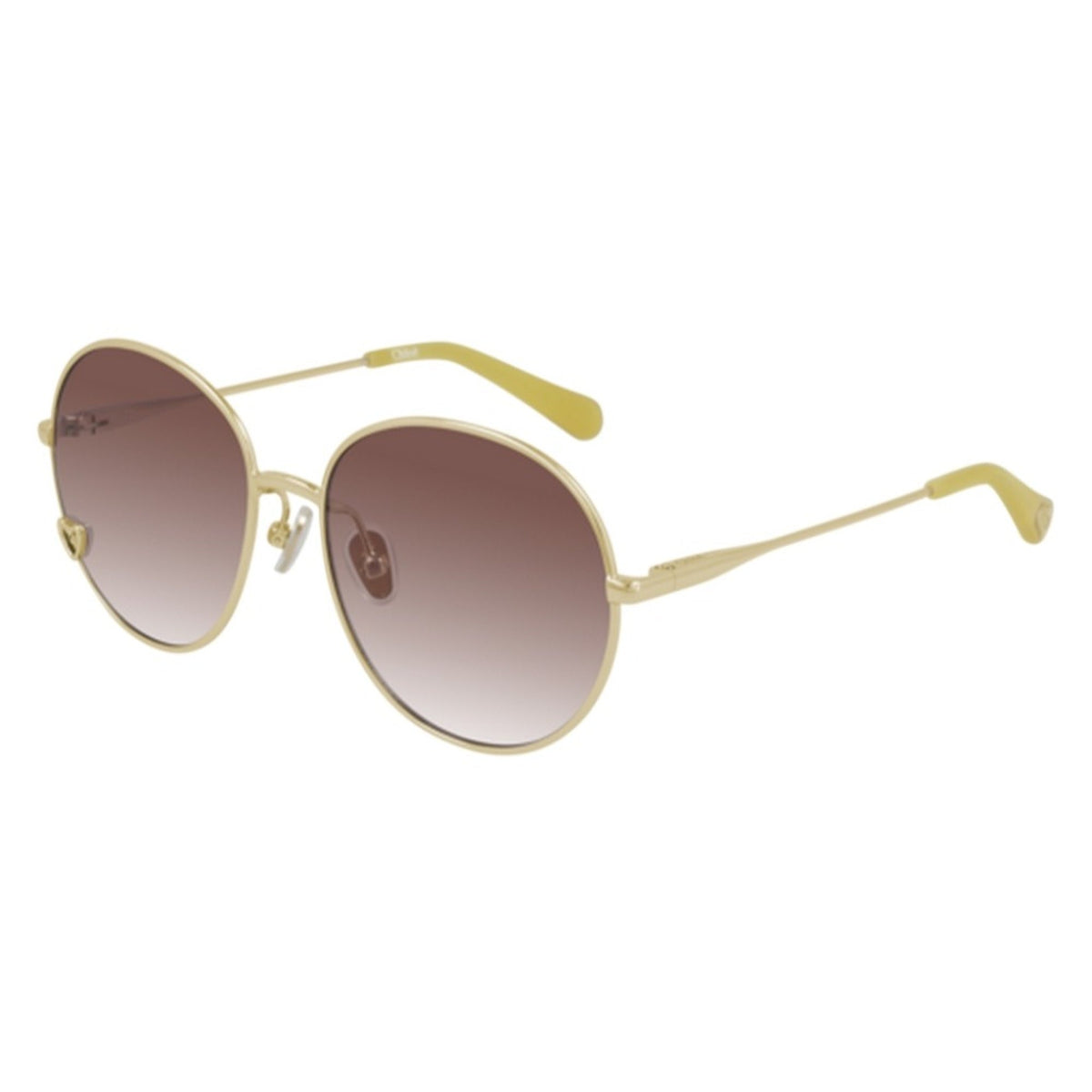 Chloé Kid Sunglasses Spring Summer 2021 Gold Orange Nylon Nylon Shiny CC0006S 004