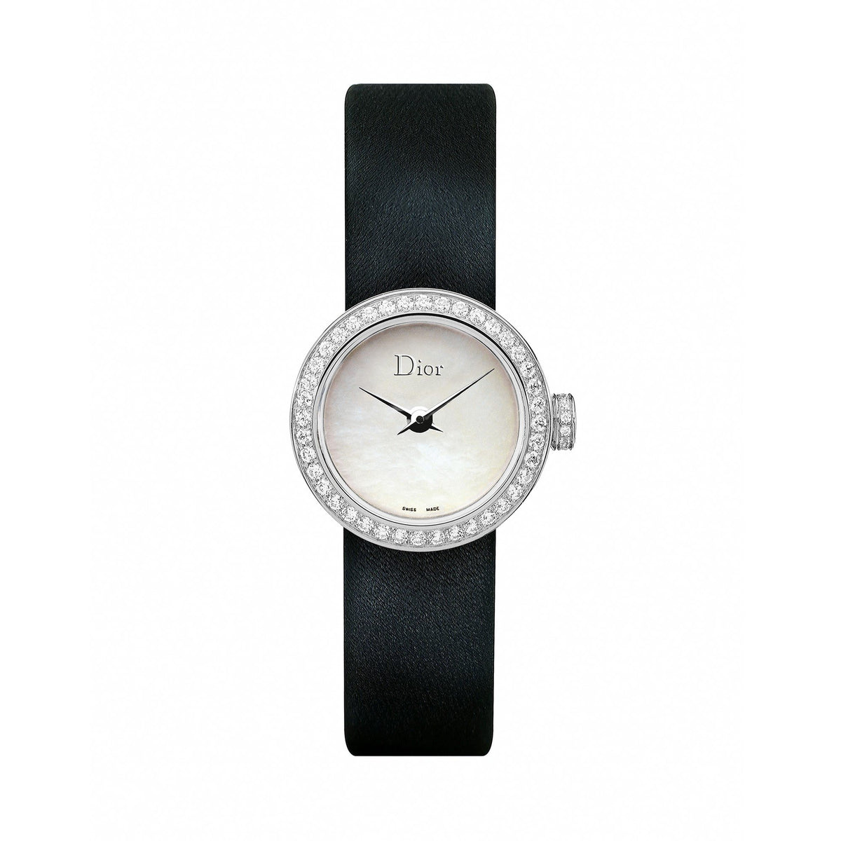 Christian Dior Women&#39;s CD040110A001 La D De Black Satin Watch