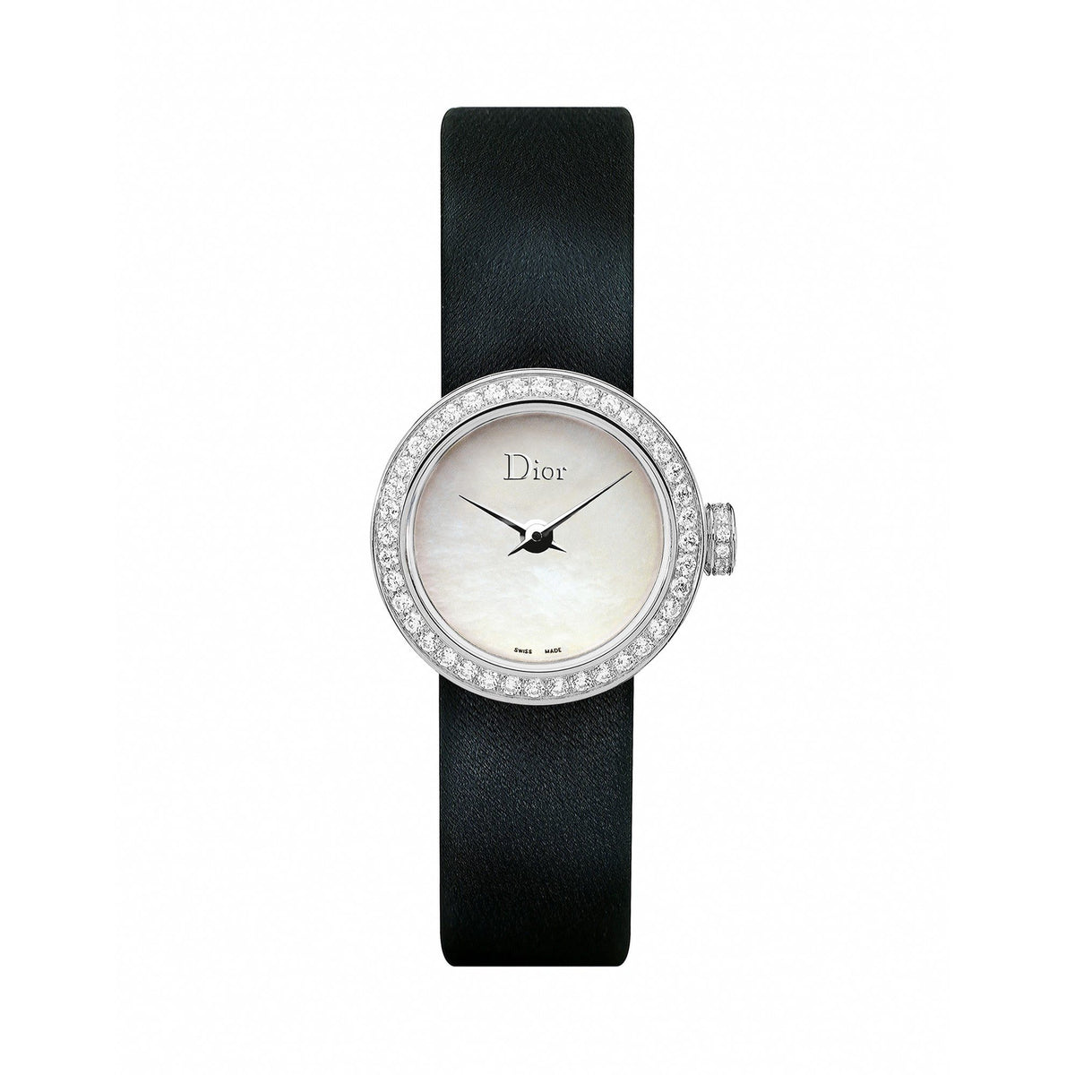 Christian Dior Women's CD040110A001 La D De Black Satin Watch