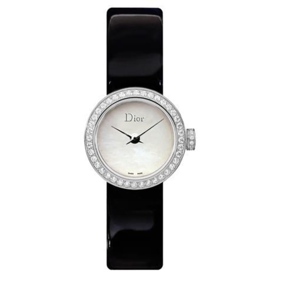 Christian Dior Women's CD040110A006 La D De Black Patent Leather Watch