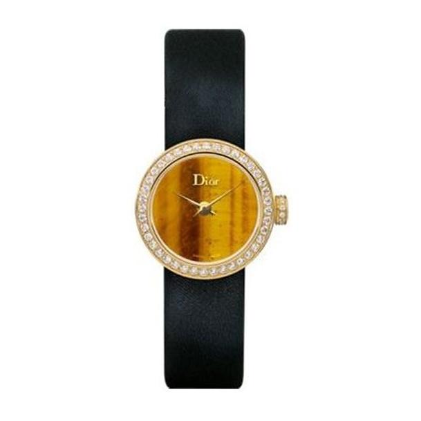 Christian Dior Women's CD040153A005 La D De  Black Satin Watch