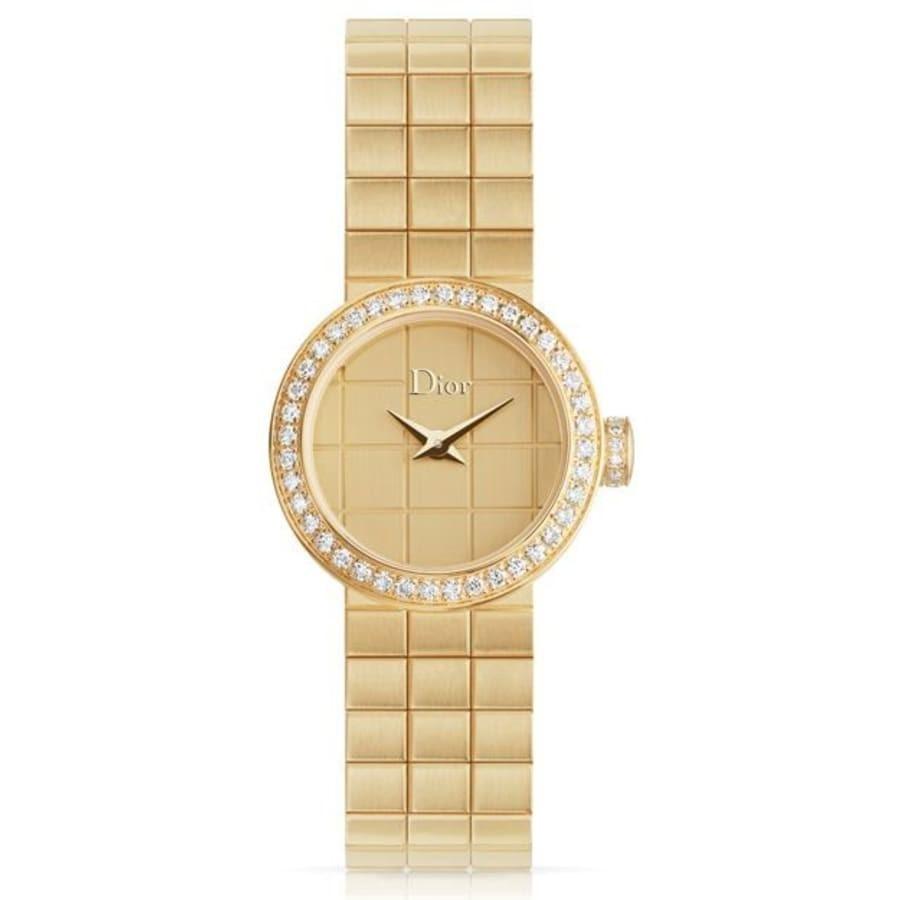Christian Dior Women&#39;s CD040154M001 La D De  Gold-Tone 18k Yellow Gold Watch