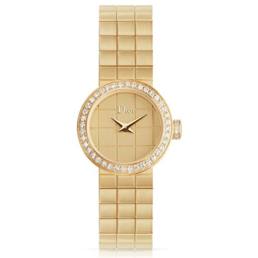 Christian Dior Women's CD040154M001 La D De  Gold-Tone 18k Yellow Gold Watch