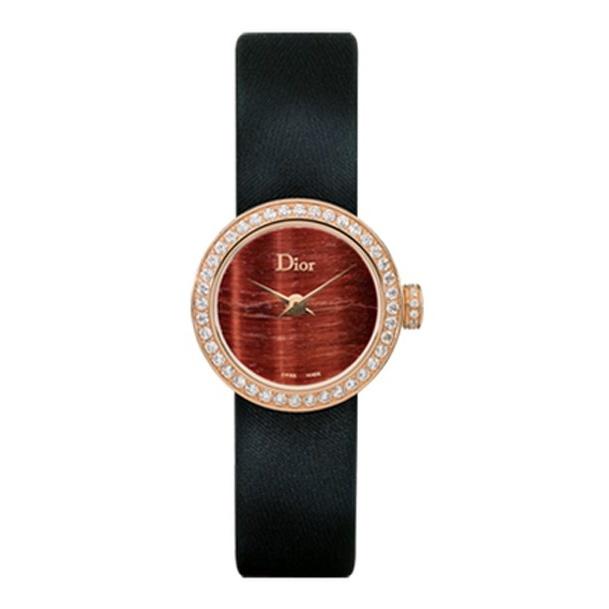 Christian Dior Women's CD040172A002 La D De  Black Satin Watch