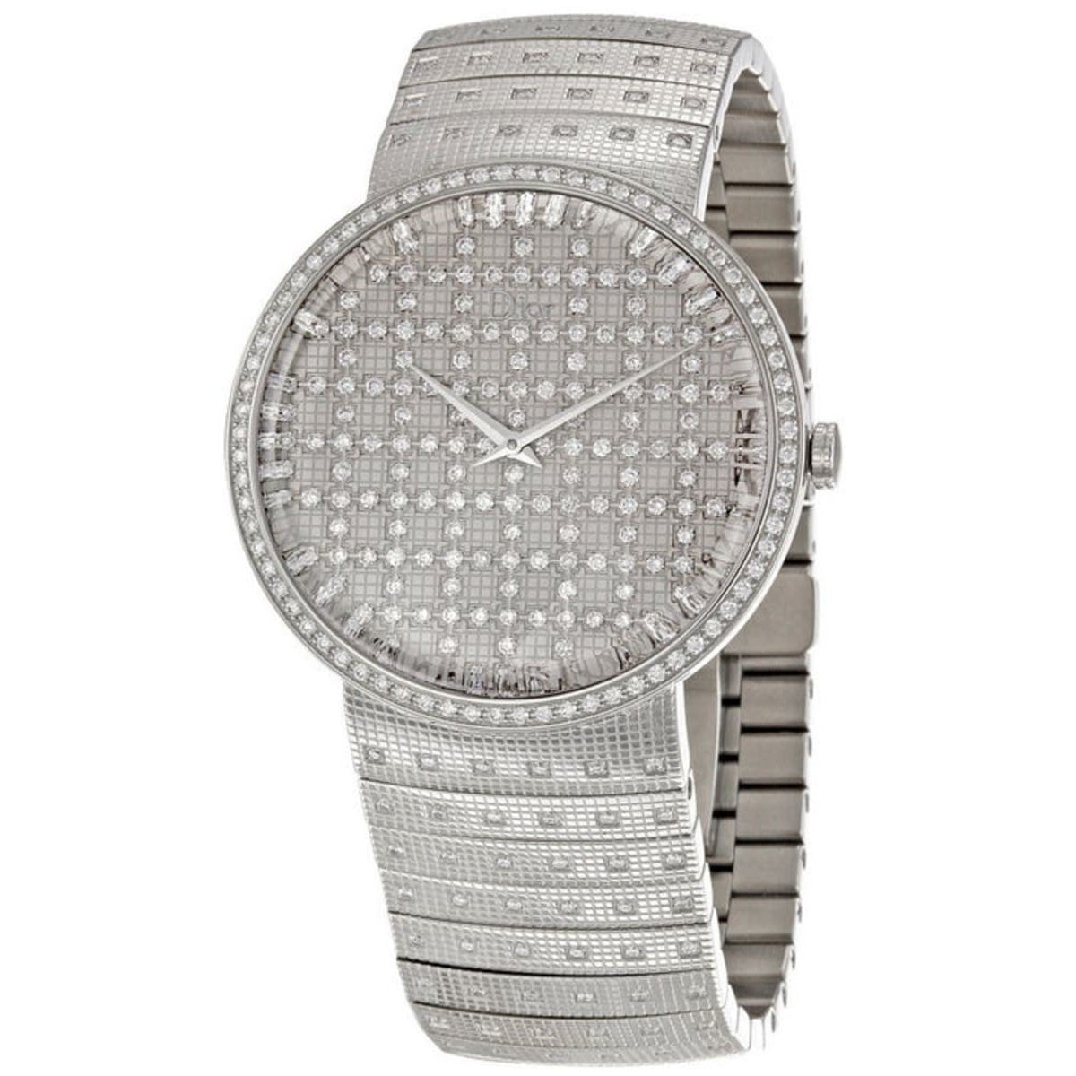 Christian Dior Women's CD043111M003 La D De Diamond Stainless Steel with Set of Diamond Watch