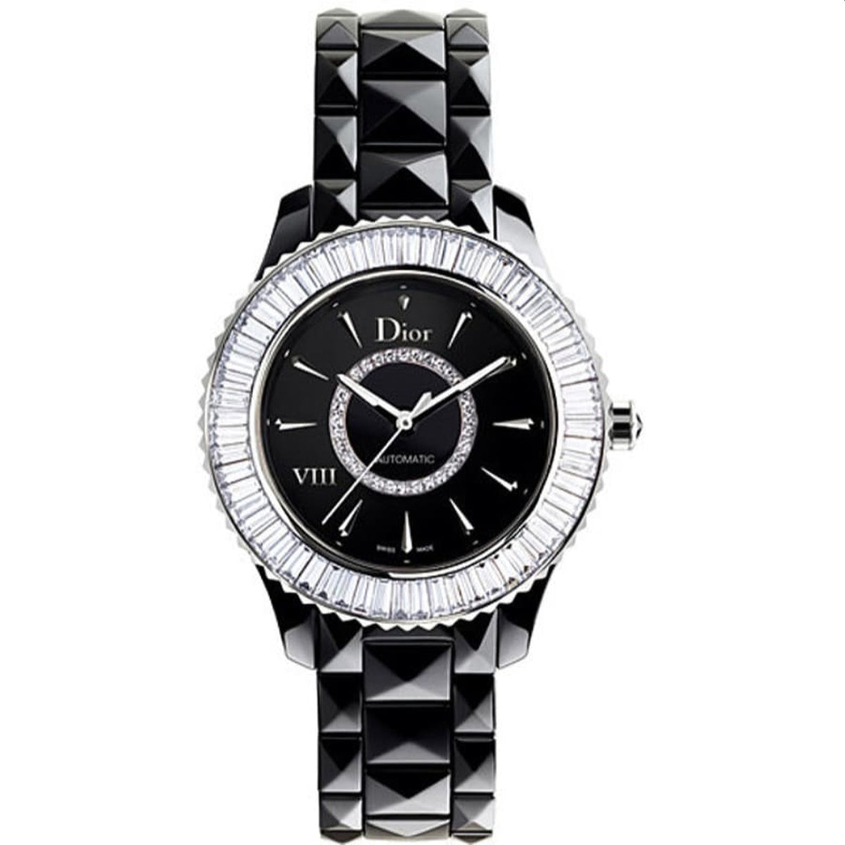 Christian Dior Women's CD1235F0C001 Dior VIII Diamonds Black Ceramic Watch