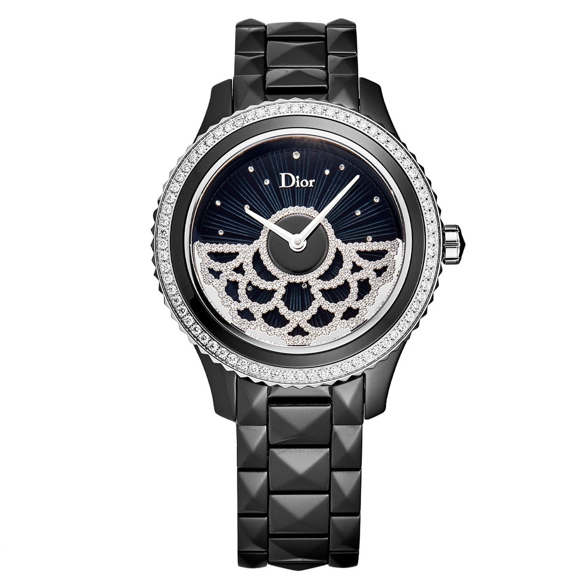 Christian Dior Women's CD124BE0C002 VIII Diamonds Black Ceramic Watch