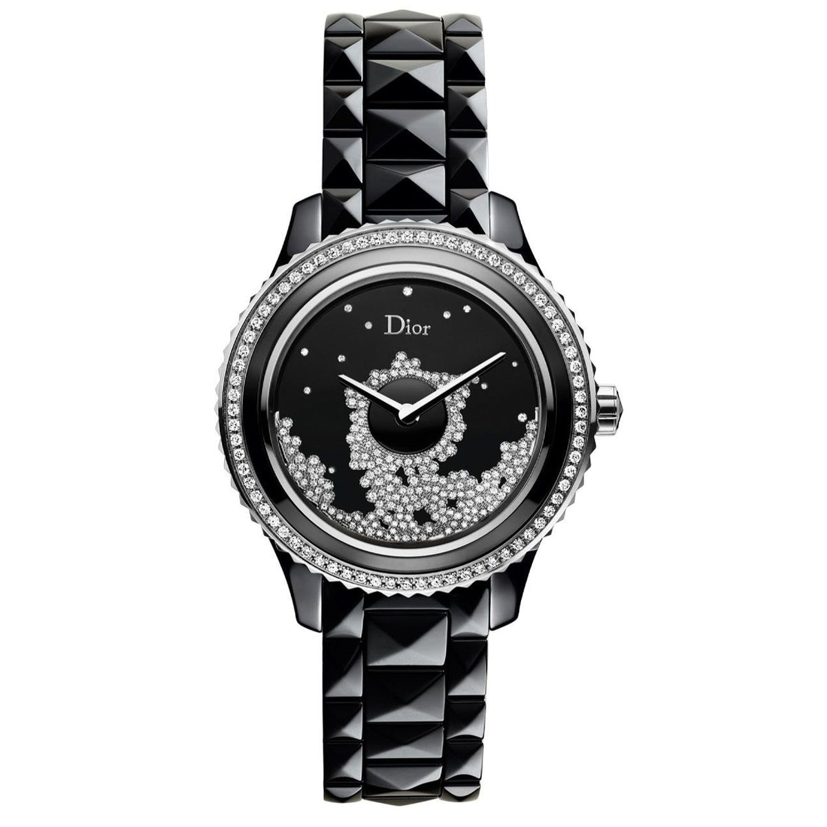 Christian Dior Women's CD124BE0C003 Dior VIII Diamonds Black Ceramic Watch