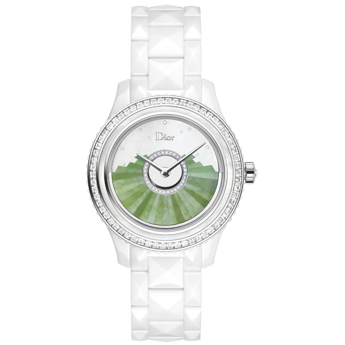 Christian Dior Women's CD124BF2C002 Dior VIII Diamonds White Ceramic Watch