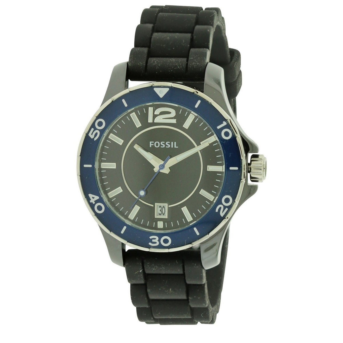 Fossil Women's CE1036 Black Silicone Watch