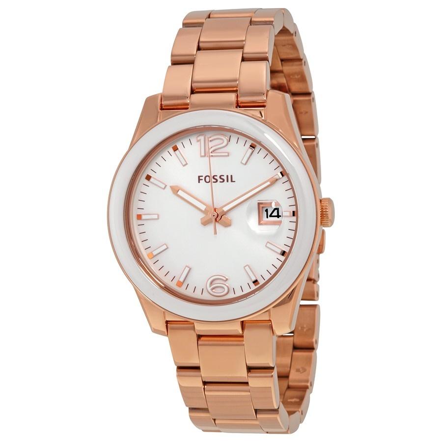 Fossil Women's CE1088 Perfect Boyfriend Rose-Tone Stainless Steel Watch