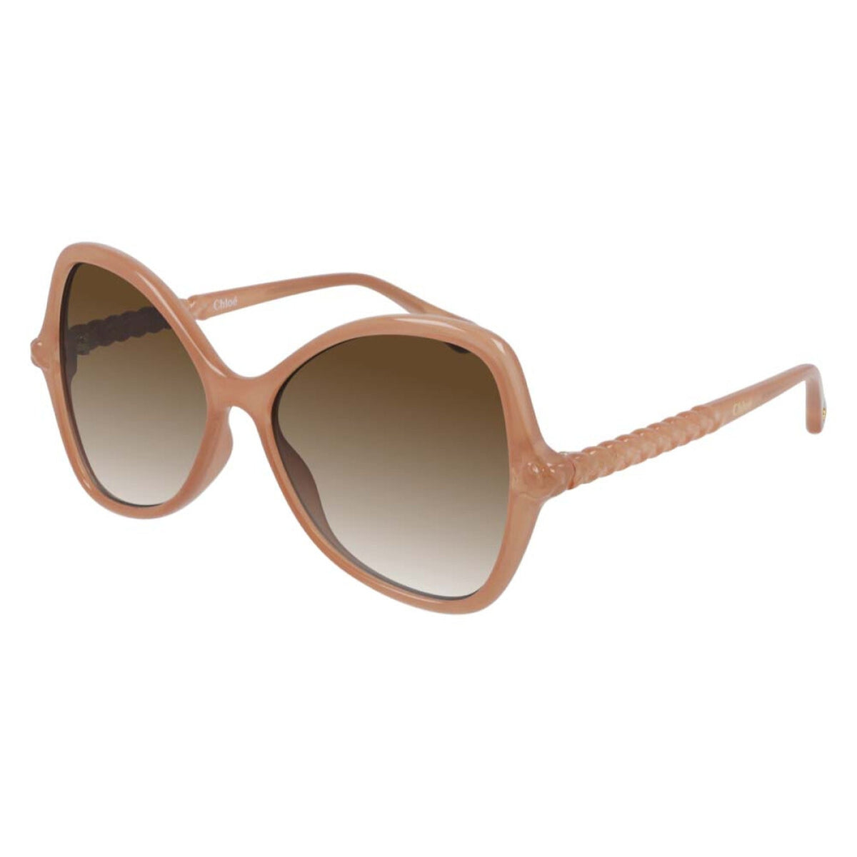 Chloé Women's Sunglasses Spring Summer 2021 Pink Brown CR 39 CR 39 Shiny CH0001S 003