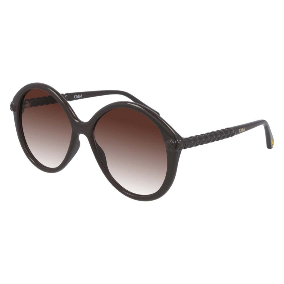 Chloé Women's Sunglasses Spring Summer 2021 Brown Orange CR 39 CR 39 Shiny CH0002S 001