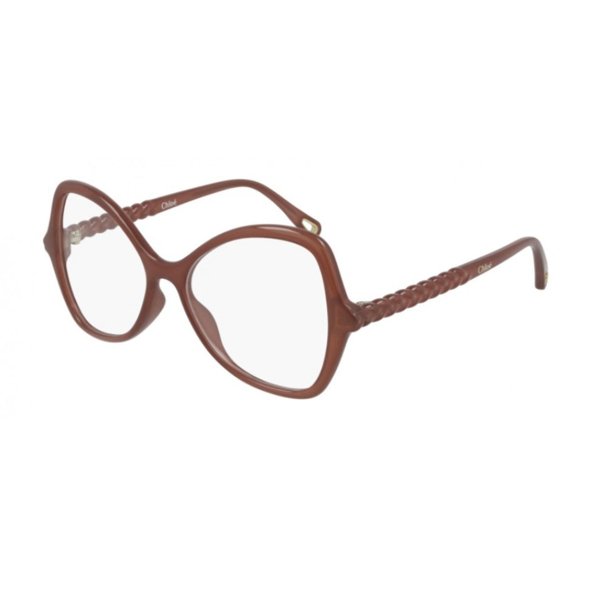 Chloé Women's Sunglasses Spring Summer 2021 Orange Transparent Demo Lens Demo Lens Shiny CH0004O 002