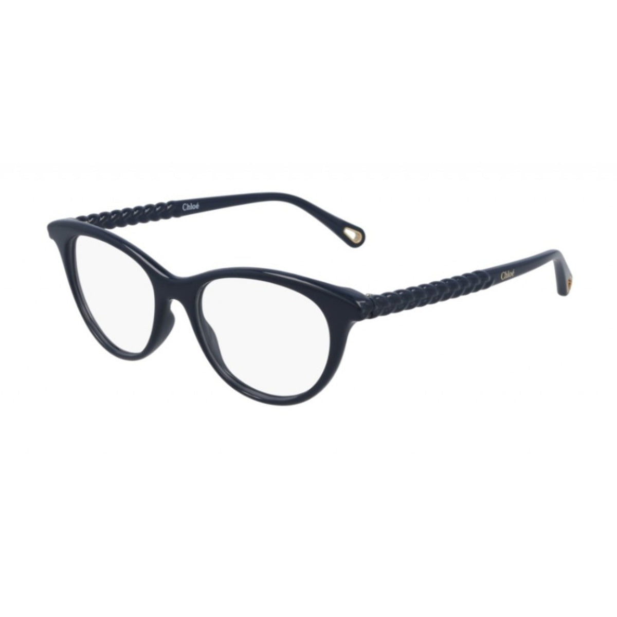 Chloé Women's Sunglasses Spring Summer 2021 Blue Transparent Demo Lens Demo Lens Shiny CH0005O 004