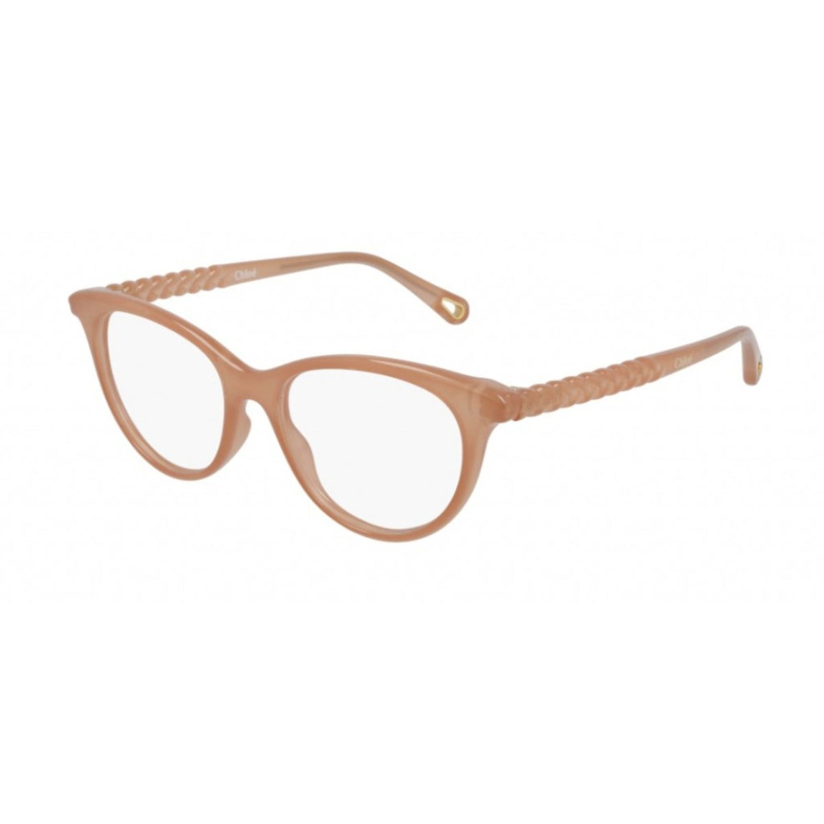 Chloé Women's Sunglasses Spring Summer 2021 Pink Transparent Demo Lens Demo Lens Shiny CH0005O 005