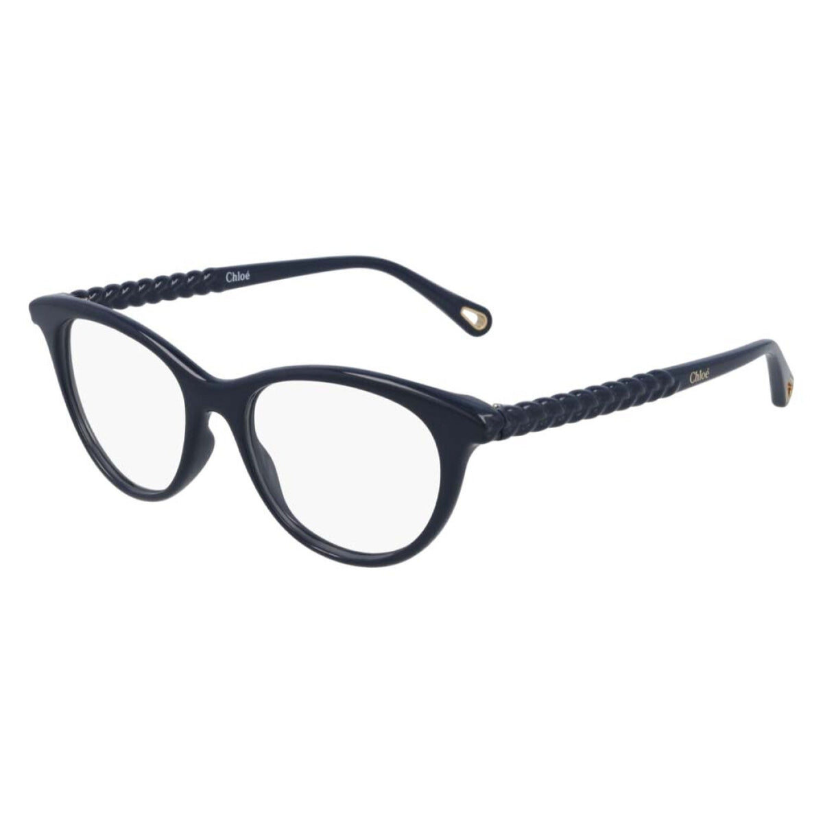 Chloé Women's Sunglasses Spring Summer 2021 Blue Transparent Demo Lens Demo Lens Shiny CH0005O 008