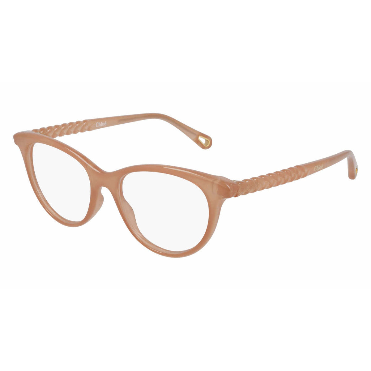 Chloé Women's Sunglasses Spring Summer 2021 Pink Transparent Demo Lens Demo Lens Shiny CH0005OA 001