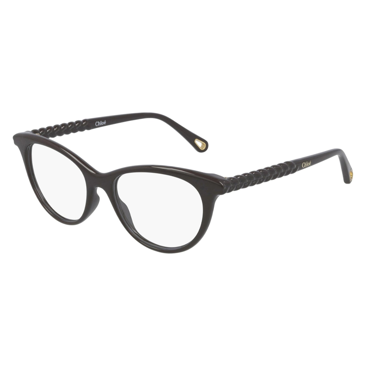 Chloé Women's Sunglasses Spring Summer 2021 Brown Transparent Demo Lens Demo Lens Shiny CH0005OA 003