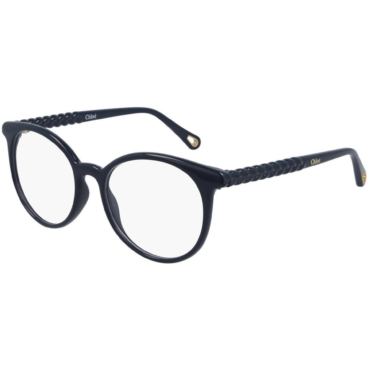 Chloé Women's Sunglasses Spring Summer 2021 Blue Transparent Demo Lens Demo Lens Shiny CH0006O 002