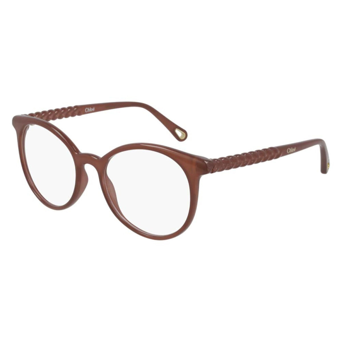 Chloé Women's Sunglasses Spring Summer 2021 Orange Transparent Demo Lens Demo Lens Shiny CH0006O 004