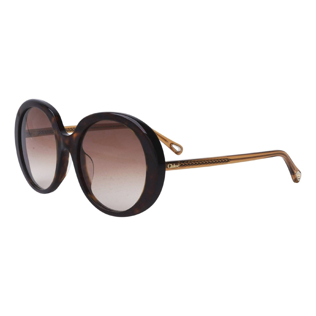 Chloé Women's Sunglasses Spring Summer 2021 Havana Brown CR 39 CR 39 Dark CH0007SA 004