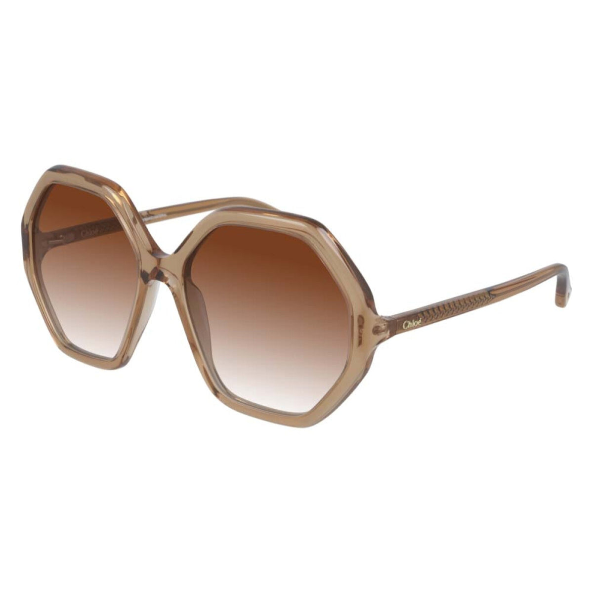 Chloé Women's Sunglasses Spring Summer 2021 Orange Orange CR 39 CR 39 Shiny CH0008S 001