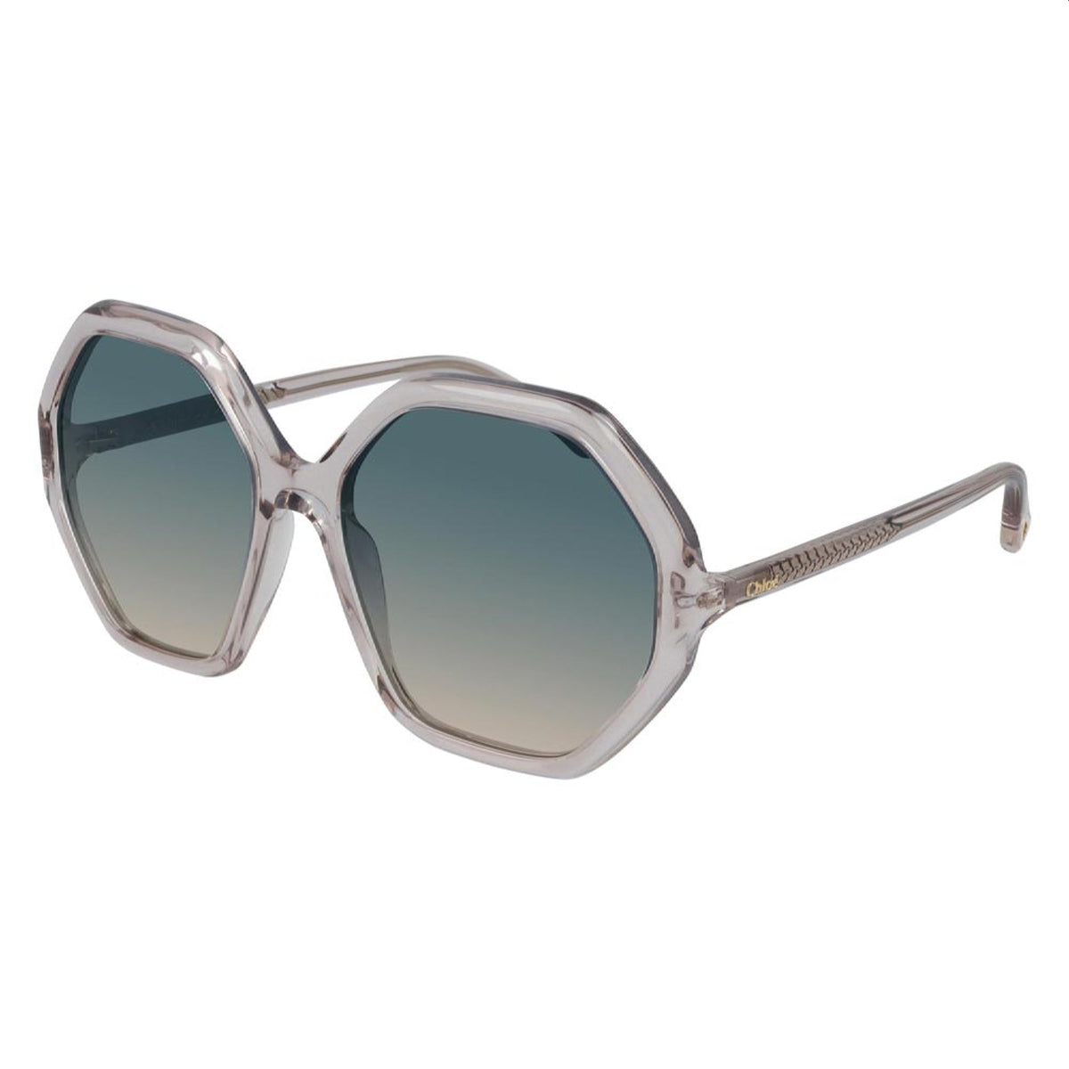 Chloé Women's Sunglasses Spring Summer 2021 Pink Green CR 39 CR 39 Transparent CH0008S 002