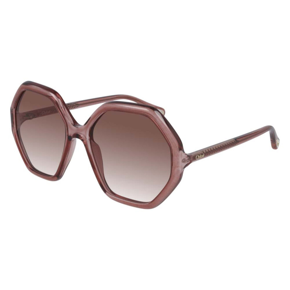 Chloé Women's Sunglasses Spring Summer 2021 Pink Orange CR 39 CR 39 Transparent CH0008S 003