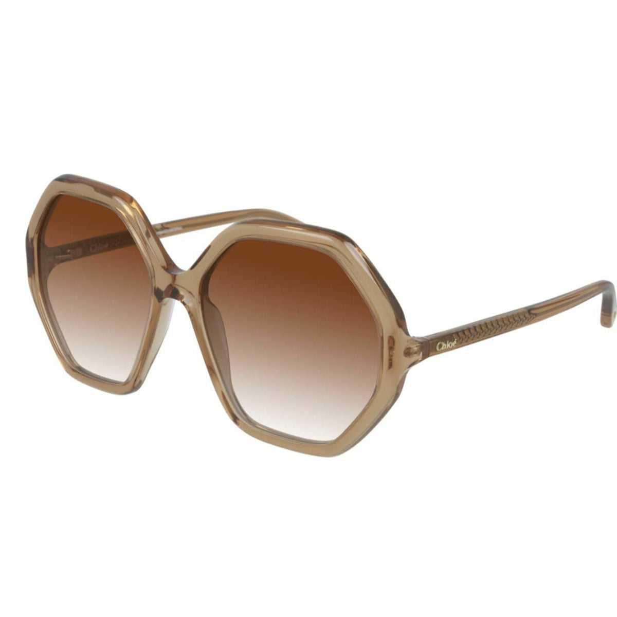 Chloé Women's Sunglasses Spring Summer 2021 Orange Orange CR 39 CR 39 Shiny CH0008SA 001