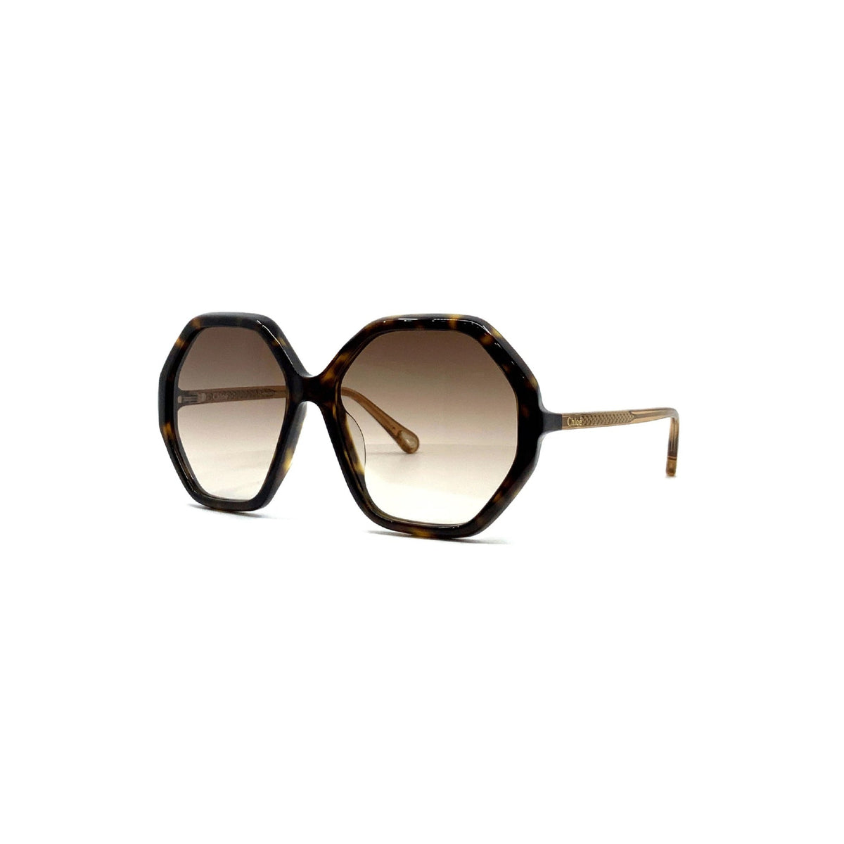 Chloé Women's Sunglasses Spring Summer 2021 Havana Brown CR 39 CR 39 Dark CH0008SA 004
