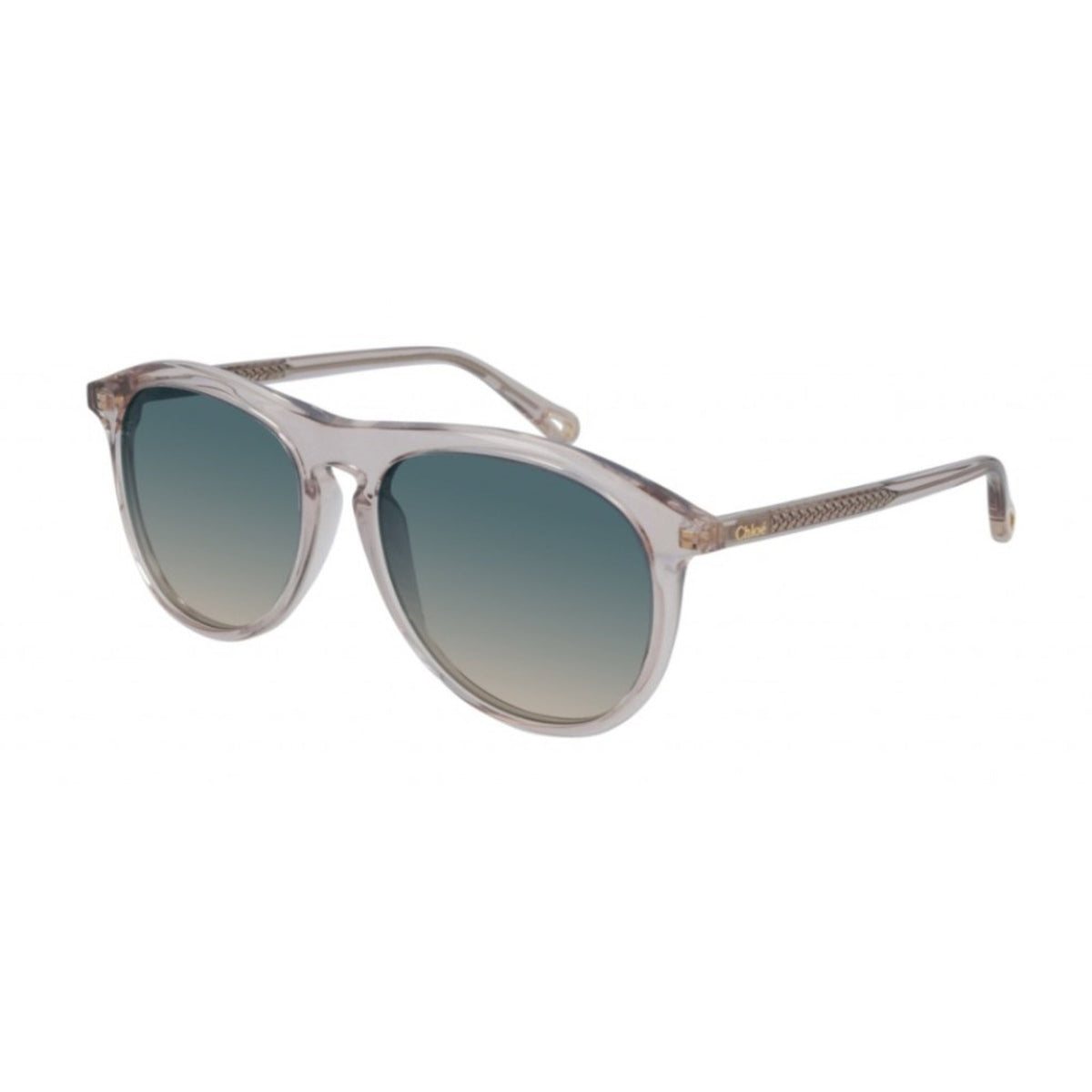 Chloé Women's Sunglasses Spring Summer 2021 Pink Green CR 39 CR 39 Transparent CH0009S 004
