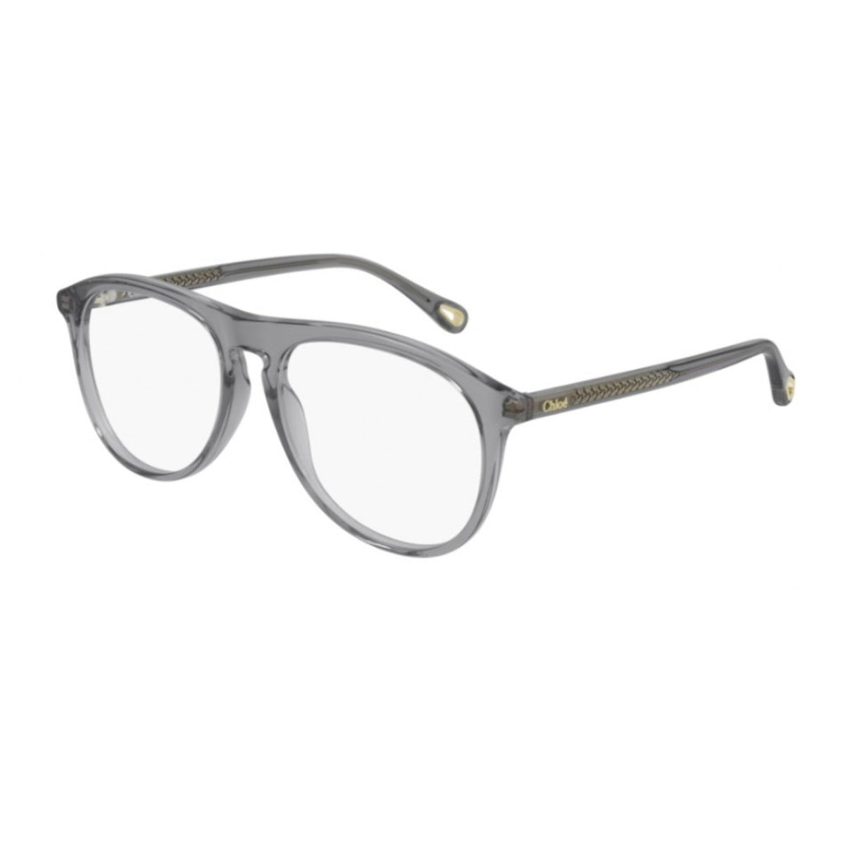 Chloé Women's Sunglasses Spring Summer 2021 Grey Transparent Demo Lens Demo Lens Transparent CH0010O 002