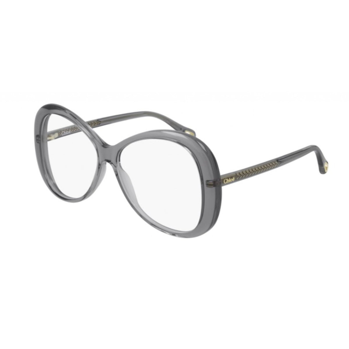 Chloé Women's Sunglasses Spring Summer 2021 Grey Transparent Demo Lens Demo Lens Transparent CH0011O 003