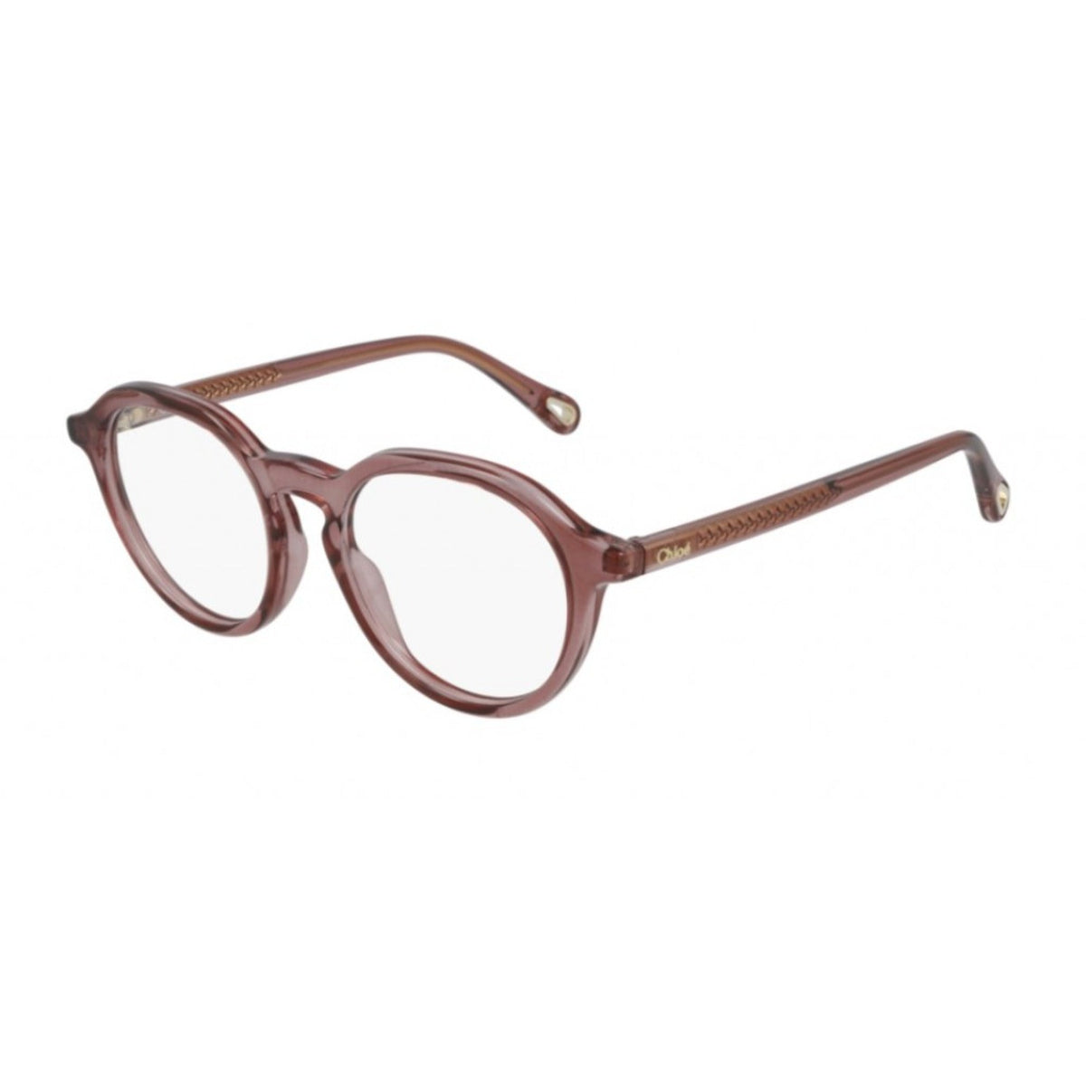Chloé Women's Sunglasses Spring Summer 2021 Pink Transparent Demo Lens Demo Lens Transparent CH0012O 002