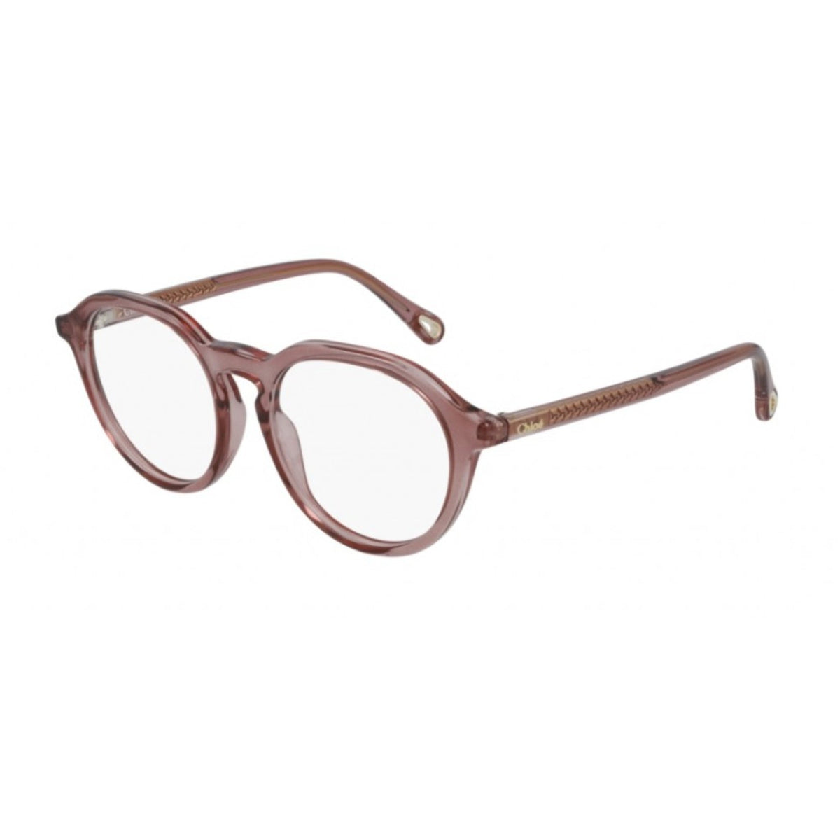 Chloé Women's Sunglasses Spring Summer 2021 Pink Transparent Demo Lens Demo Lens Transparent CH0012O 006