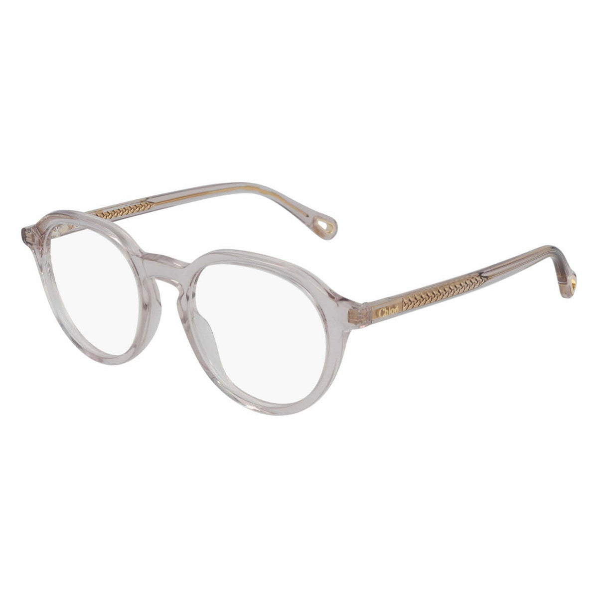 Chloé Women's Sunglasses Spring Summer 2021 Pink Transparent Demo Lens Demo Lens Transparent CH0012OA 001