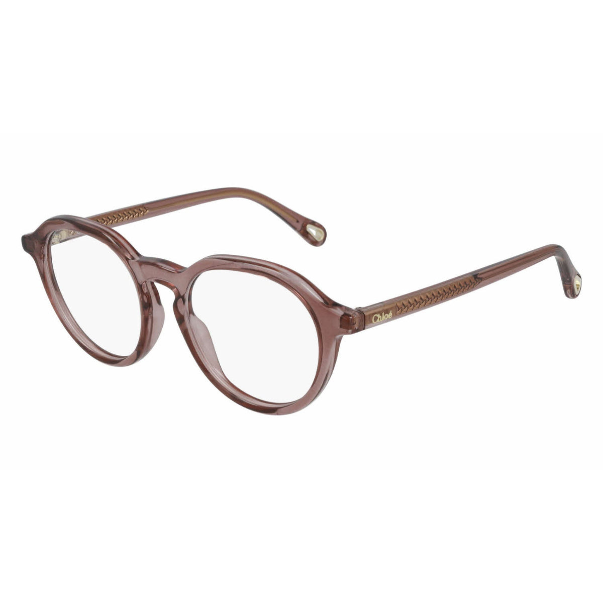 Chloé Women's Sunglasses Spring Summer 2021 Pink Transparent Demo Lens Demo Lens Transparent CH0012OA 002
