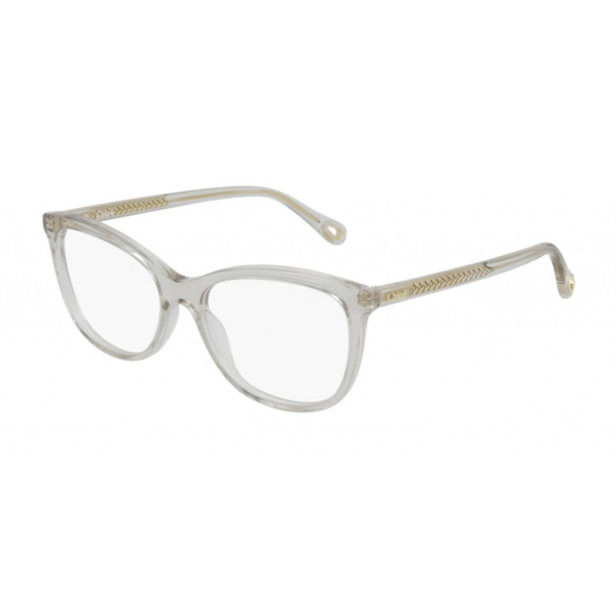Chloé Women's Sunglasses Spring Summer 2021 Beige Transparent Demo Lens Demo Lens Transparent CH0013O 003
